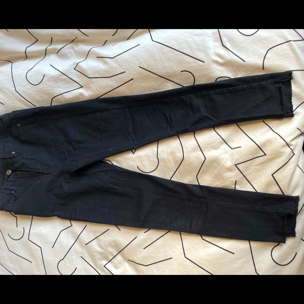Boohoo black high waisted jeans